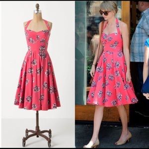 Anthropologie Girls From Savoy Akebono Halter Dress